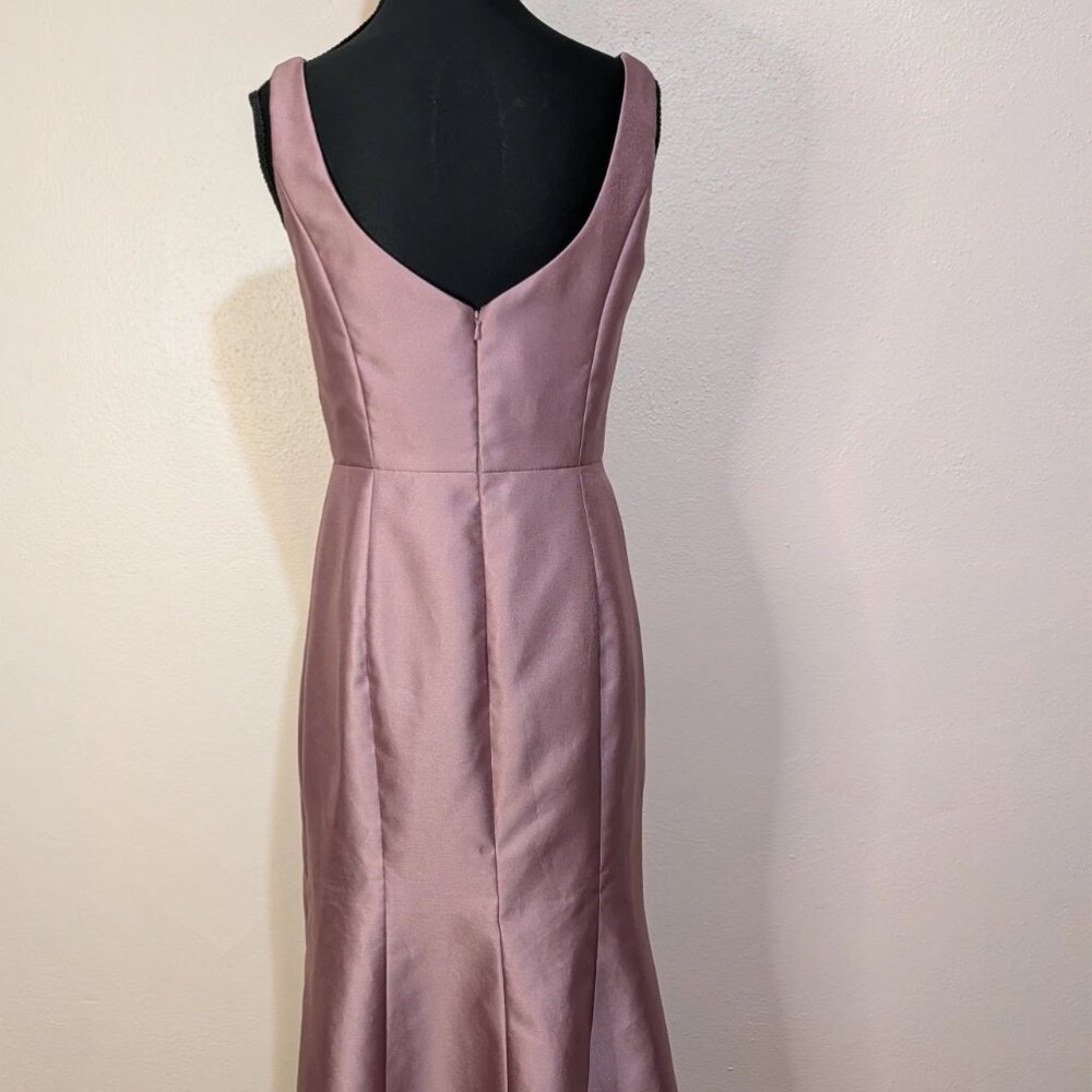 Bella Dusty Rose Pink BB135 Maxi Sleeveless Formal Dress Size 10 - Picture 7 of 15